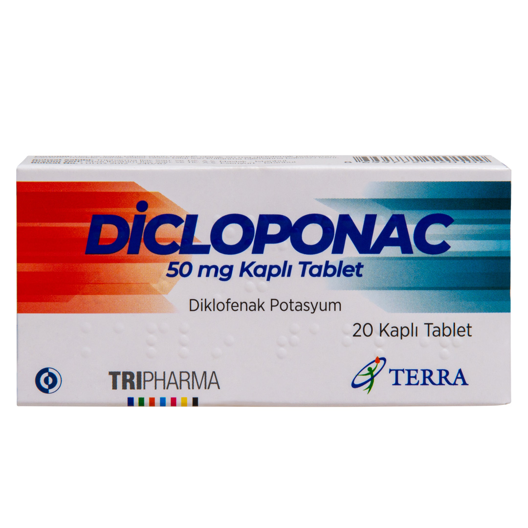 COMPRIMÉ ENROBÉ DE DİCLOPONAC 50 mg