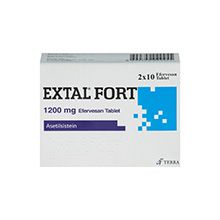 EXTAL FORT 1200 MG 20 EFFERVESCENT COMPRIMÉ